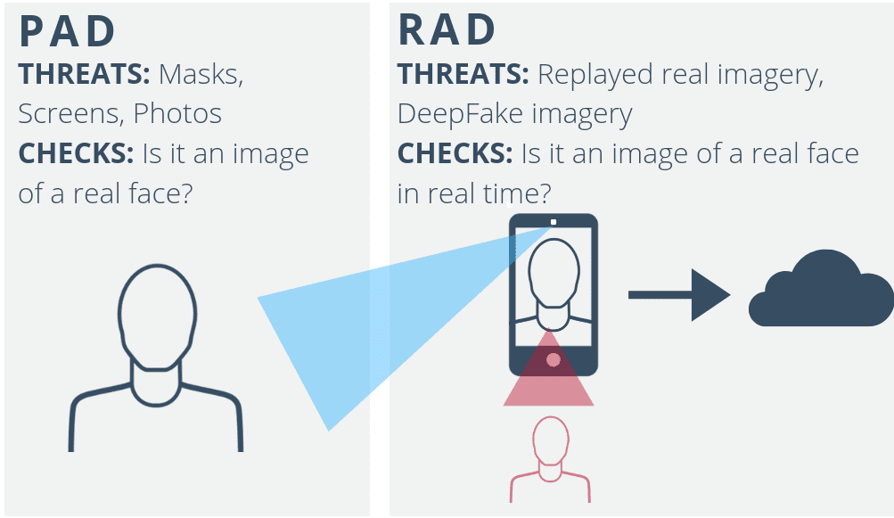 Presentation Attack Detection versus Replay Attack Detection infographic