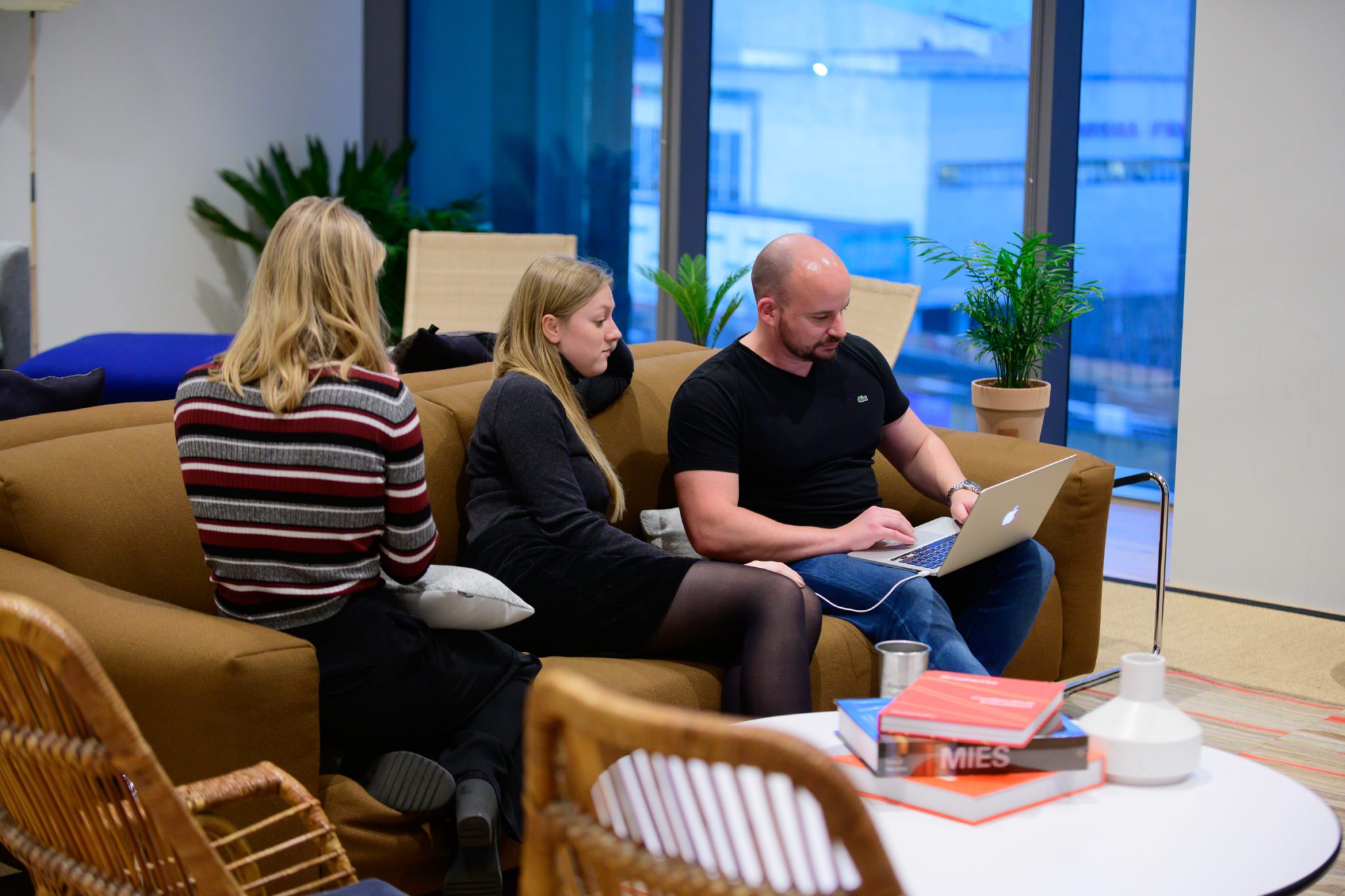 working as a team in the iProov office
