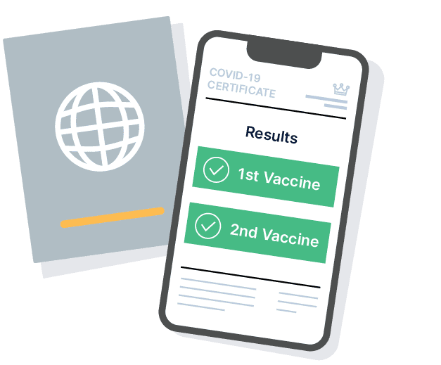 Vaccination status credential app