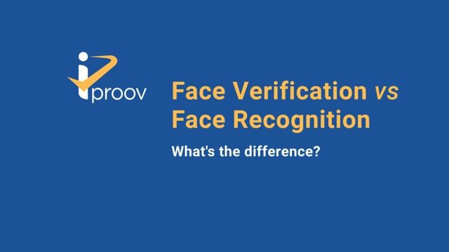 Face Verification vs Face Recognition video explainer