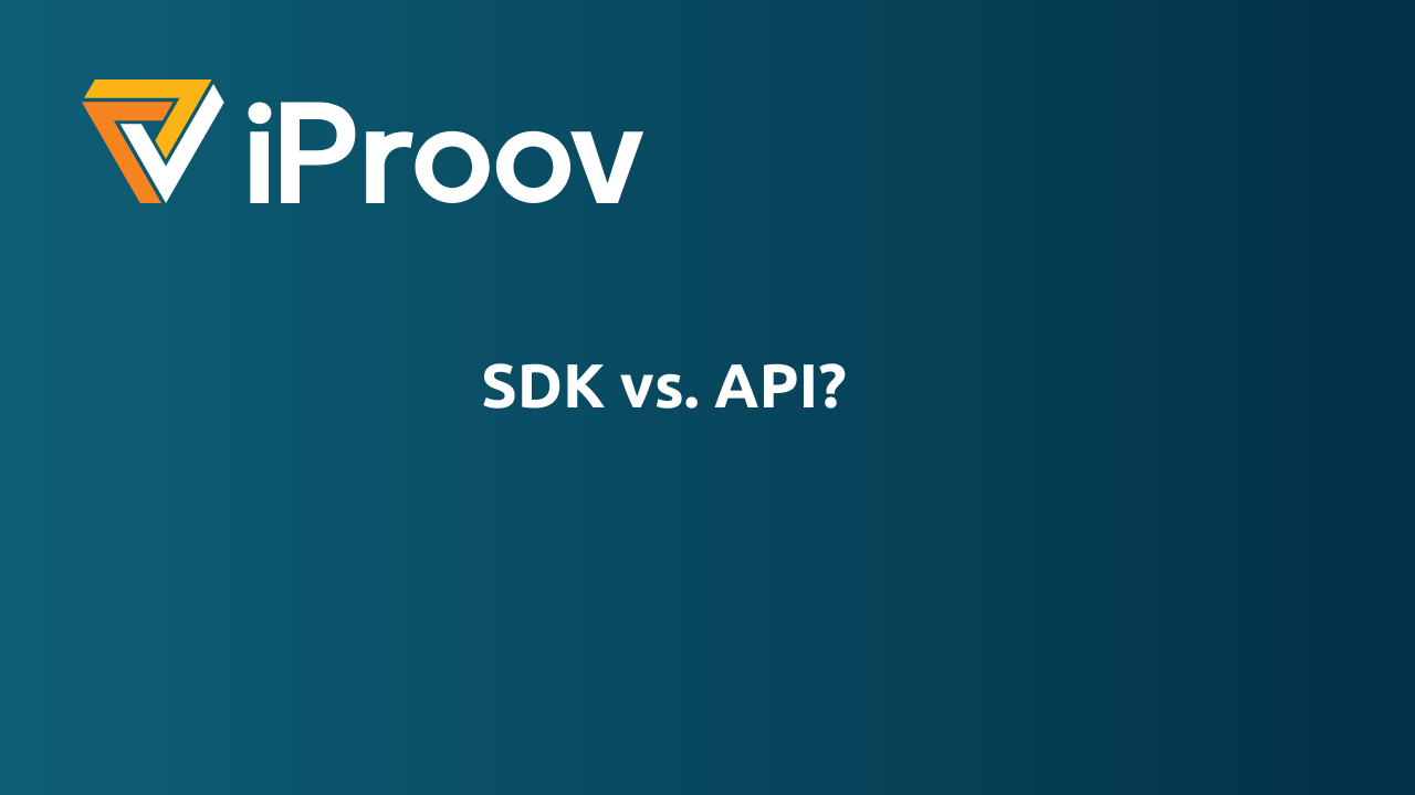 SDK vs API