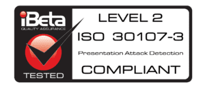 iBeta COMPLIANT ISO 30107-3 – LEVEL 2 Logo |