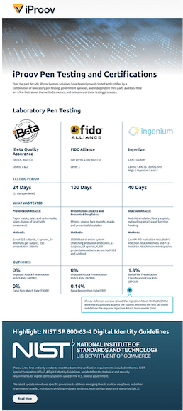 iProov Pen Testing and Certifications 4 Screenshot del 16 giugno 2026 alle 11:46:43 |